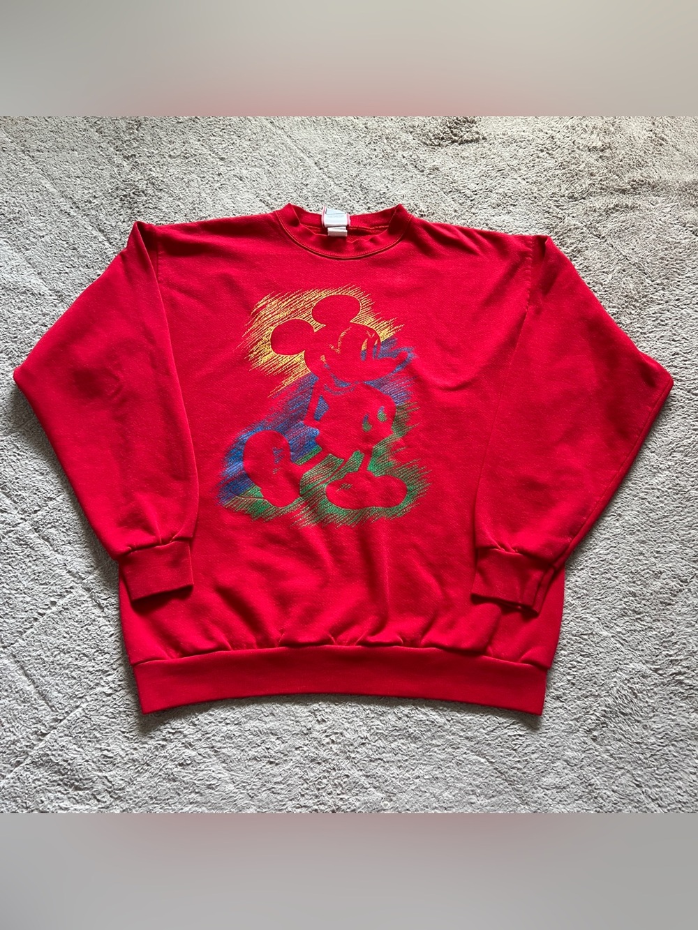 Vtg Disney Designs 90s Mickey Mouse Sweatshirt Disney Parks Disney World Sz L/XL